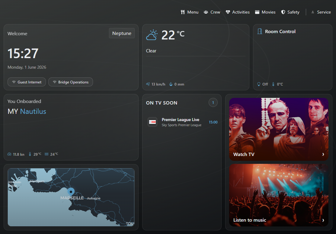 PACK UI dashboard interface